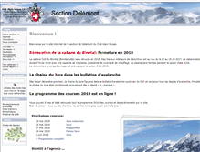 Tablet Screenshot of cas-delemont.ch